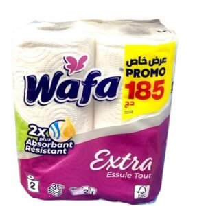 Wafa Extra Essuie Tout 2 Rouleaux