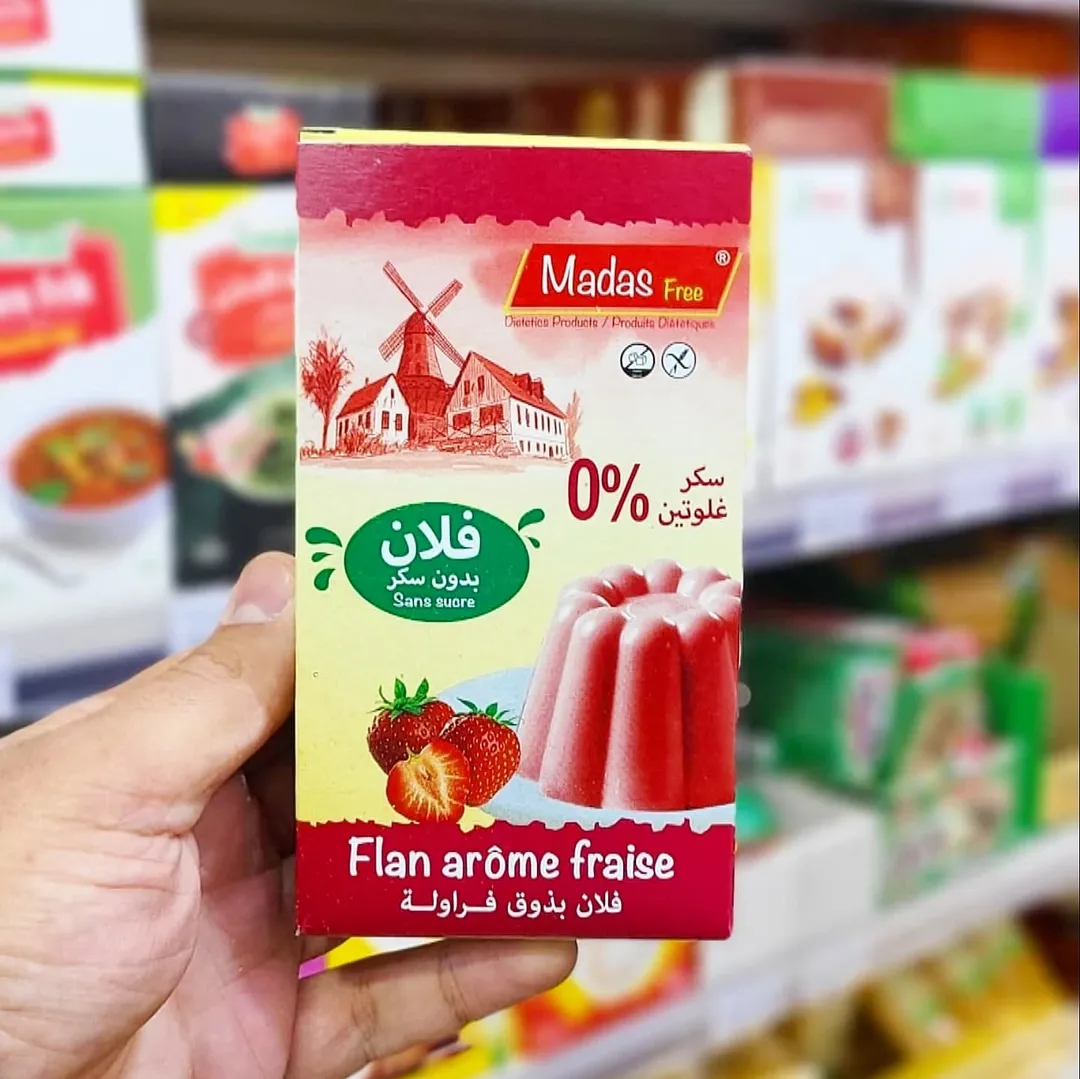 Madas Flan Gout Fraise 100 G